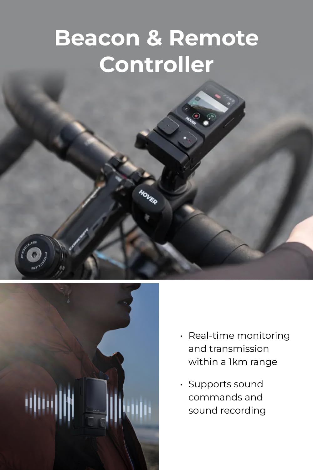 HOVERAir X1 ProMAX 8K Action Flying Camera Drone shown folded and ready for adventure filming. The compact flying action camera features 8K video recording, SmoothCapture 2.0 stabilization, and hands-free automatic flight modes. Ideal for travel, sports, and outdoor activities, this lightweight foldable drone delivers cinematic footage from unique perspectives. It follows movement up to 42 KM/H and handles various terrains with OmniTerrain flight capability, including snow and coastal environments. Designed